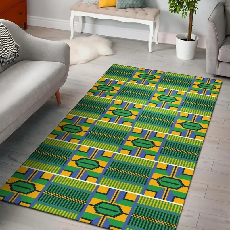 Verdurous Kente, Africa Area Rugs For Home