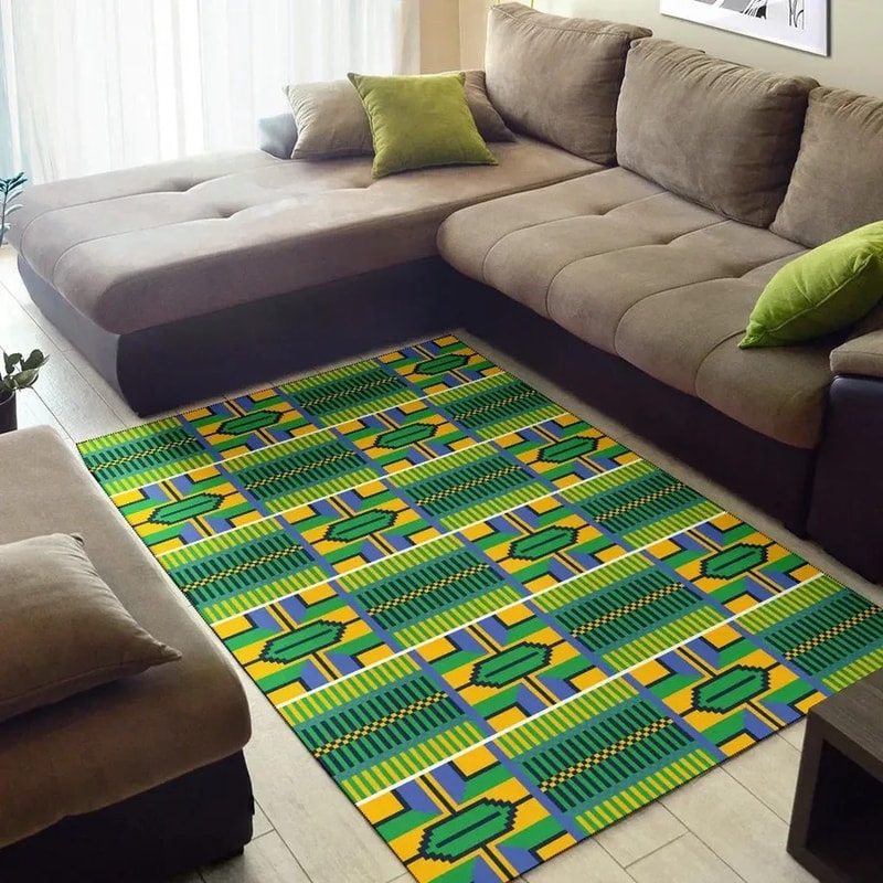 Verdurous Kente, Africa Area Rugs For Home