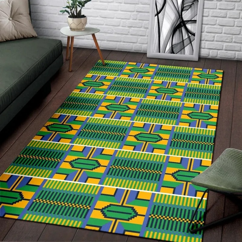 Verdurous Kente, Africa Area Rugs For Home