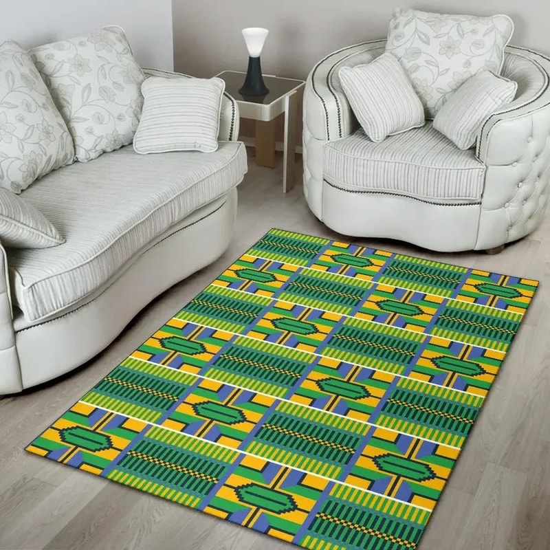 Verdurous Kente, Africa Area Rugs For Home