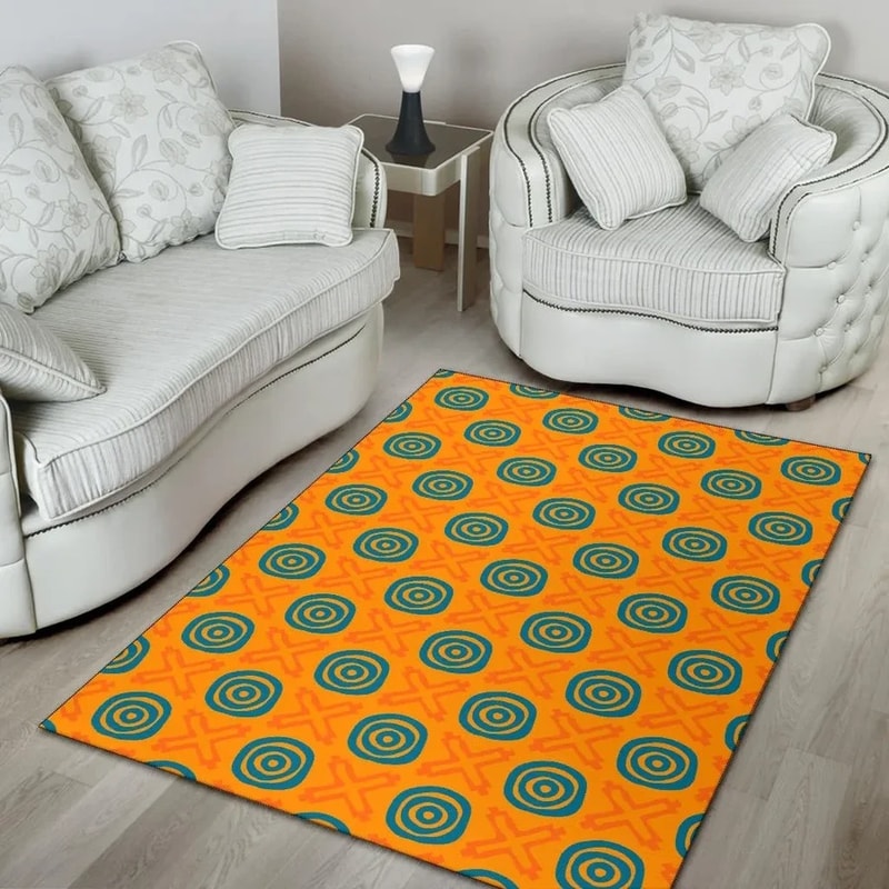 Adinkrahene And Nyame Biribi Wo Soro, Africa Area Rugs For Home