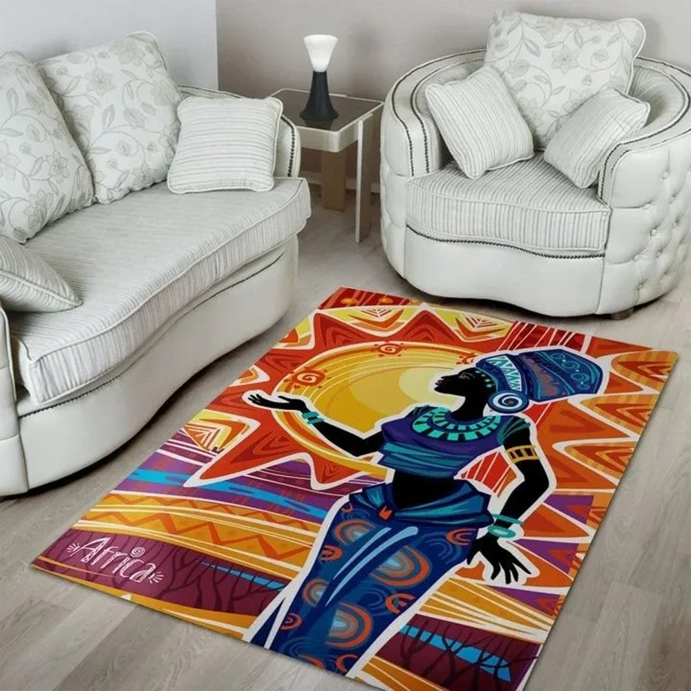 Painting 2 Area Rug, Africa Area Rugs For Home