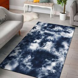 deep blue tie dye, africa area rugs for home