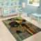 Black And Color Is Love Area Rug, Africa Area Rugs For Home