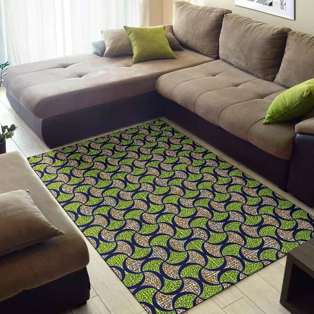 Ankara Ogee Drop, Africa Area Rugs For Home