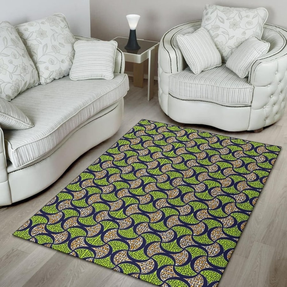 Ankara Ogee Drop, Africa Area Rugs For Home