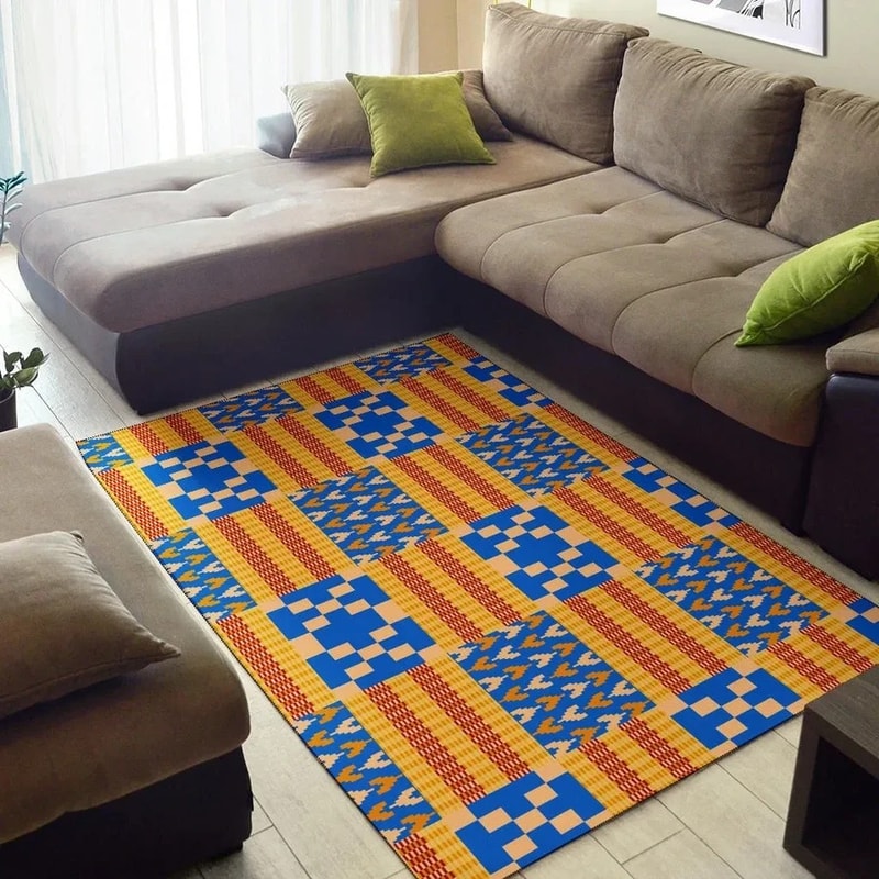 Weaving Style Kente, Africa Area Rugs For Home