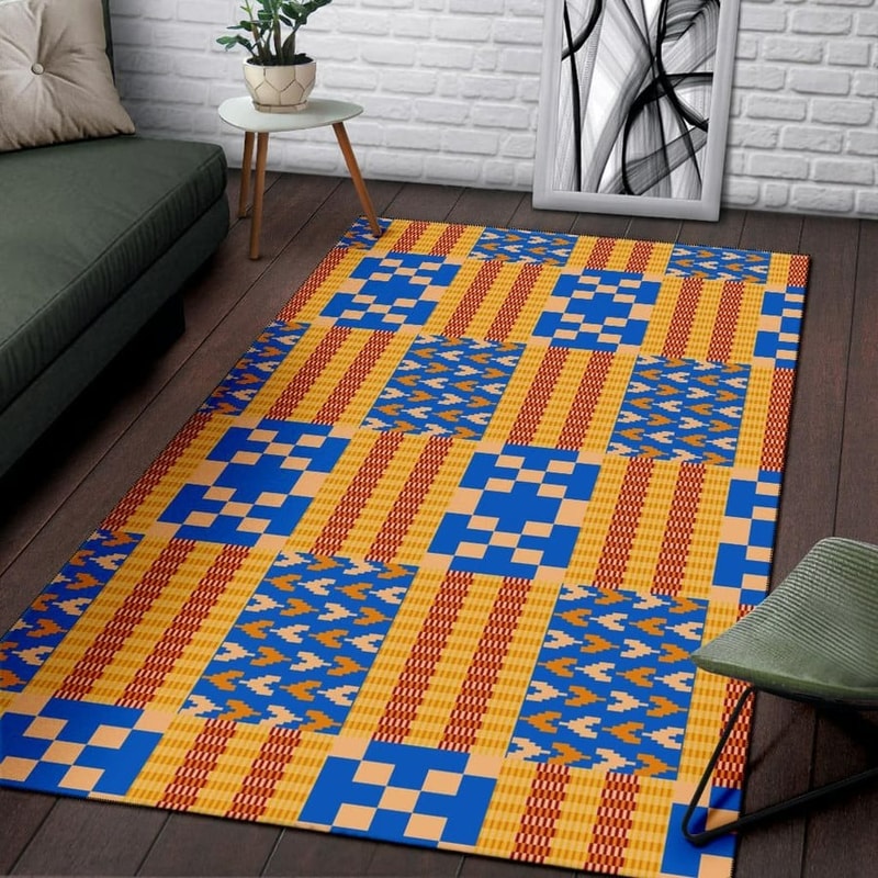 Weaving Style Kente, Africa Area Rugs For Home