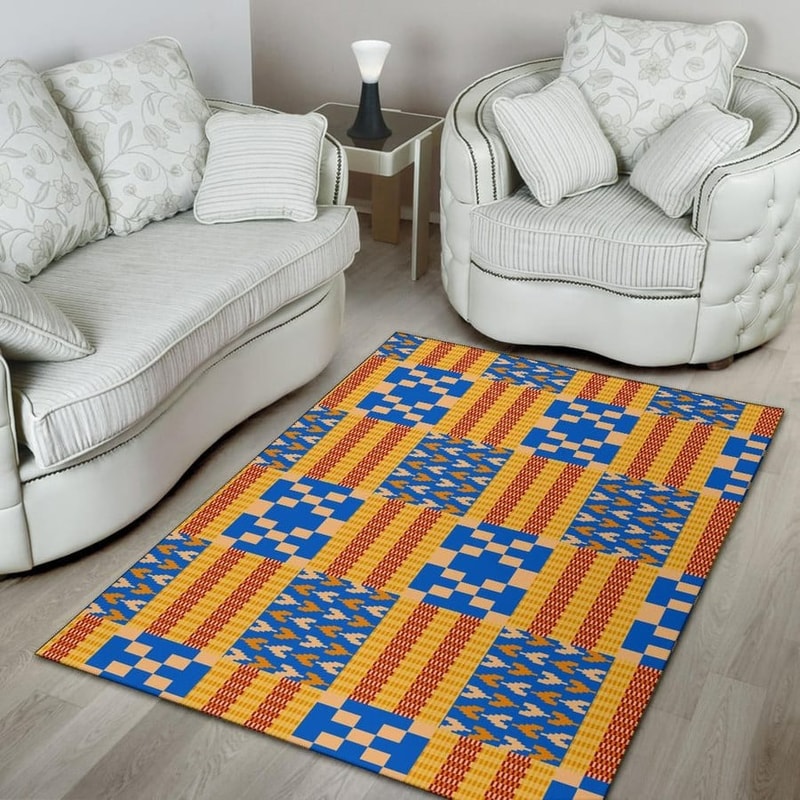 Weaving Style Kente, Africa Area Rugs For Home