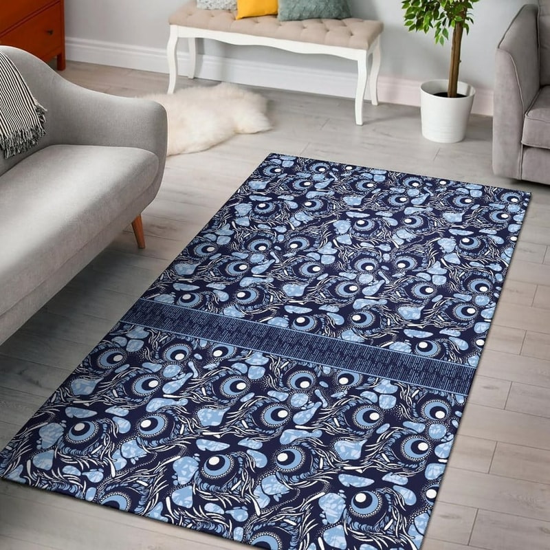 Ankara Peacock, Africa Area Rugs For Home