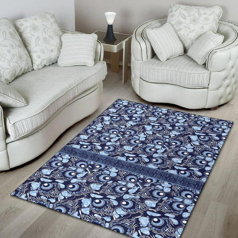 Ankara Peacock, Africa Area Rugs For Home