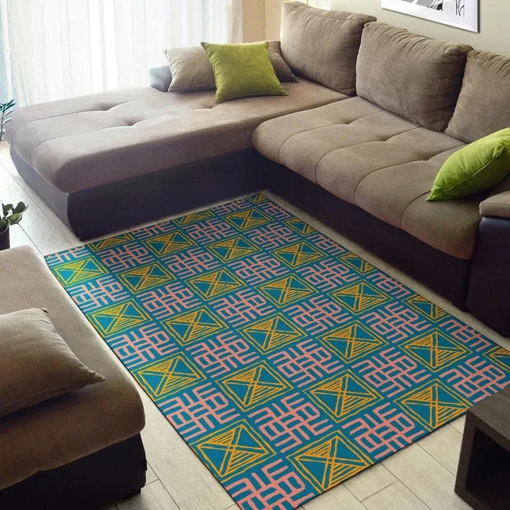 Nea Onnim No Sua A And Mframadan Adinkra, Africa Area Rugs For Home