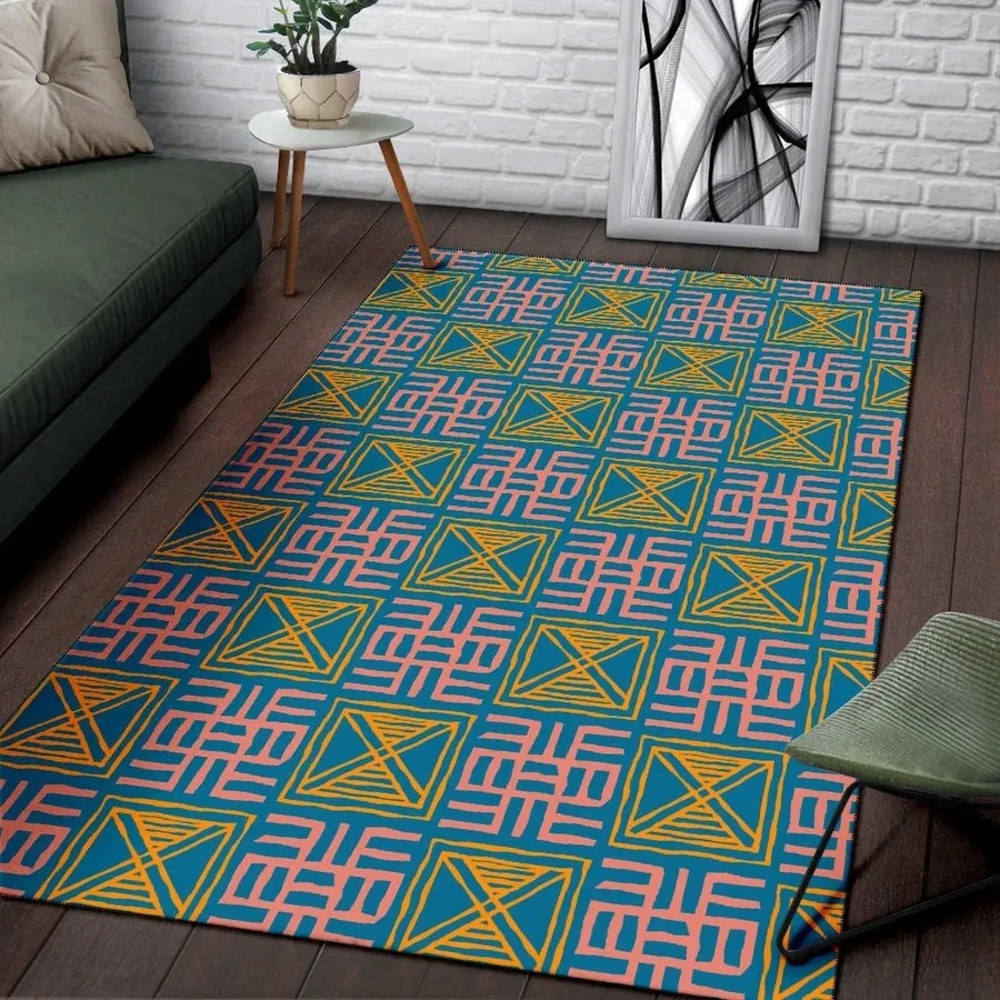 Nea Onnim No Sua A And Mframadan Adinkra, Africa Area Rugs For Home