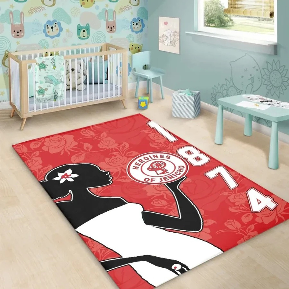 Heroines Of Jericho Girl Rug, Africa Area Rugs For Home