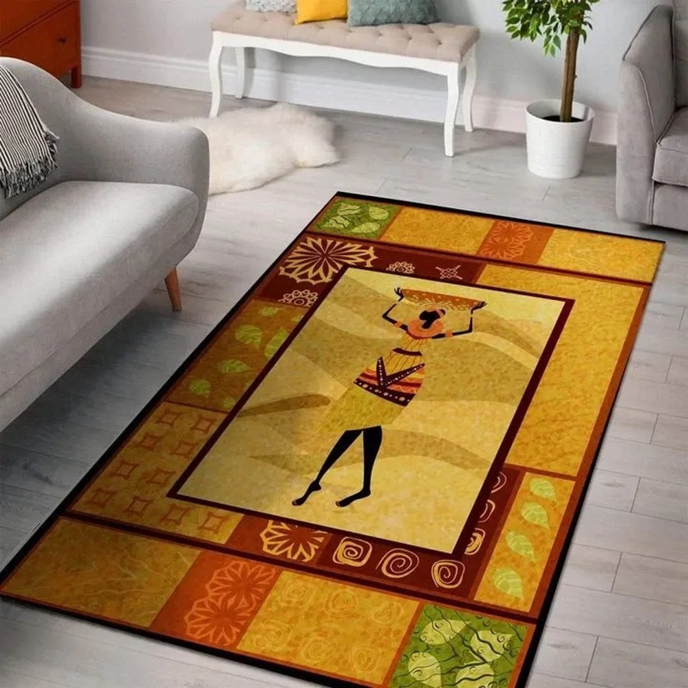 Painting Area Rug, Africa Area Rugs For Home
