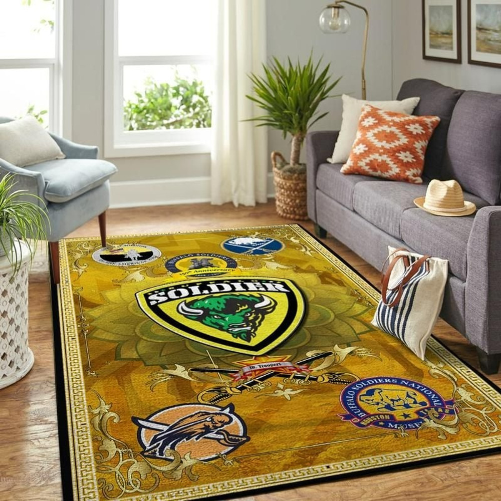 Buffalo Soldiers Area Rug, Africa Area Rugs For Home