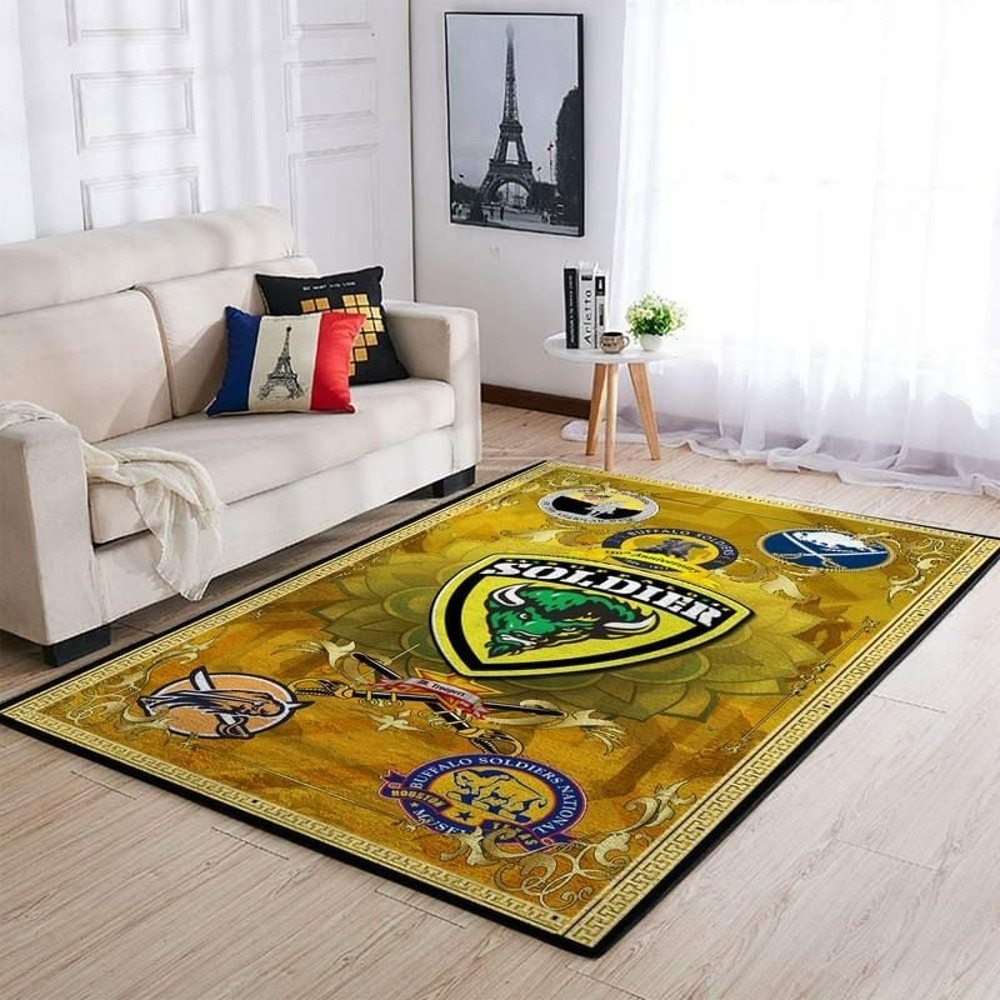 Buffalo Soldiers Area Rug, Africa Area Rugs For Home