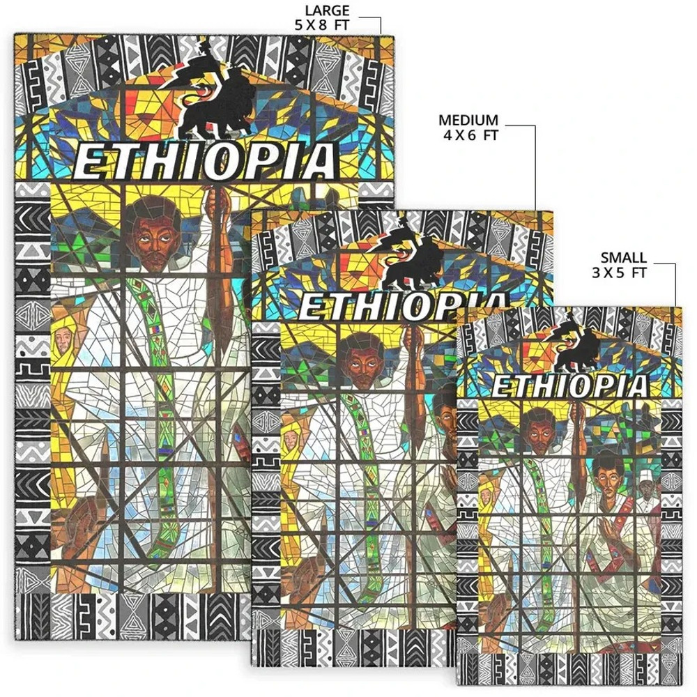 Ethiopia Orthodox The Total Liberation Of Africa Area Rug, Africa Area Rugs For Home