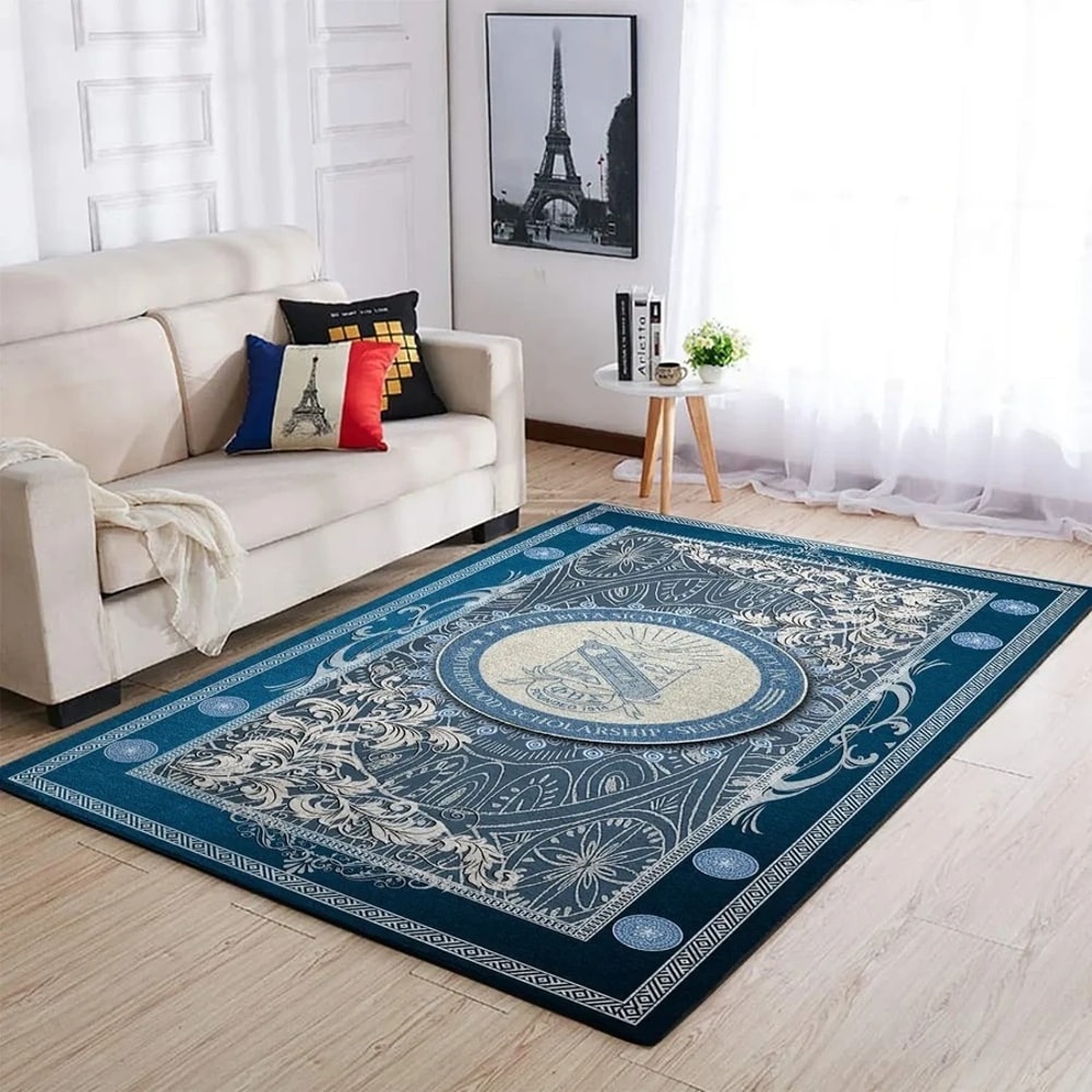 Phi Beta Sigma Blue Area Rug, Africa Area Rugs For Home