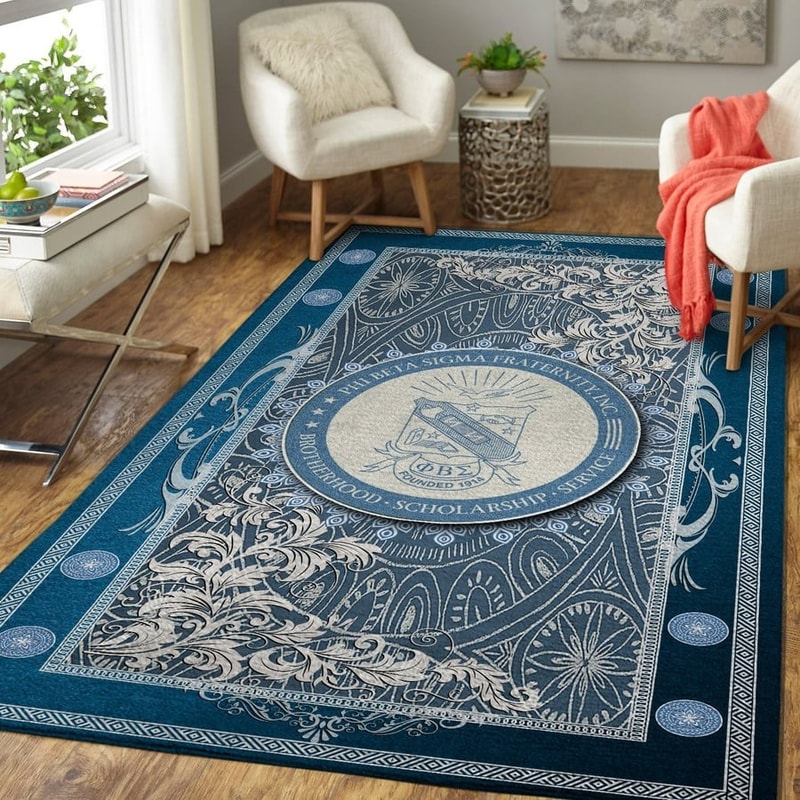 Phi Beta Sigma Blue Area Rug, Africa Area Rugs For Home