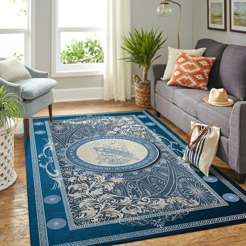 Phi Beta Sigma Blue Area Rug, Africa Area Rugs For Home