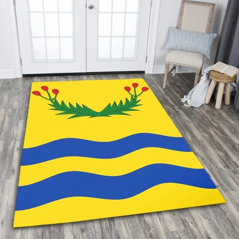 Juncos Flag Area Rug, Africa Area Rugs For Home