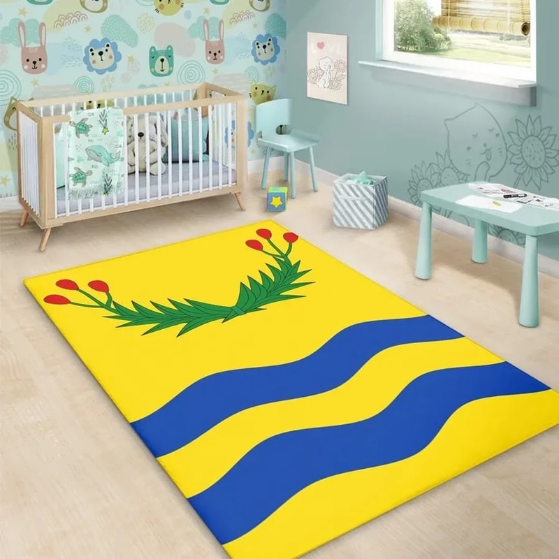 Juncos Flag Area Rug, Africa Area Rugs For Home