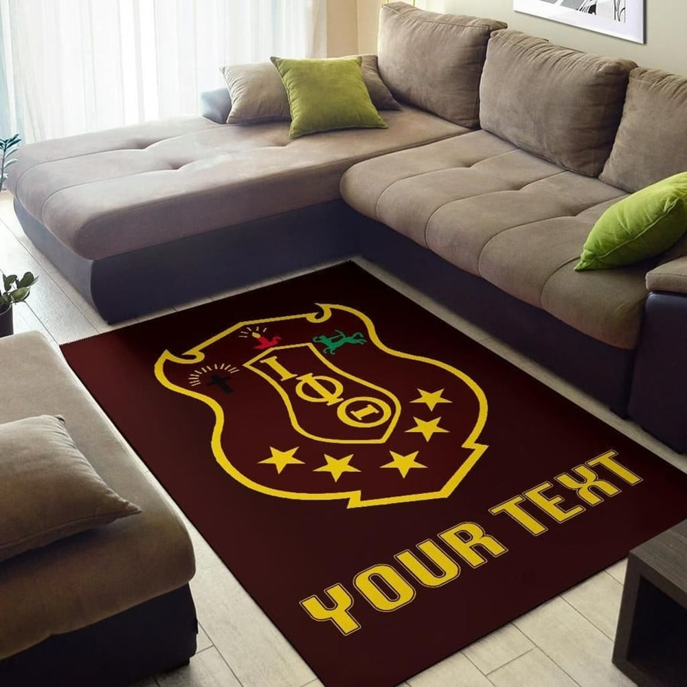 Personalised Iota Phi Theta Area Rug Classic, Africa Area Rugs For Home