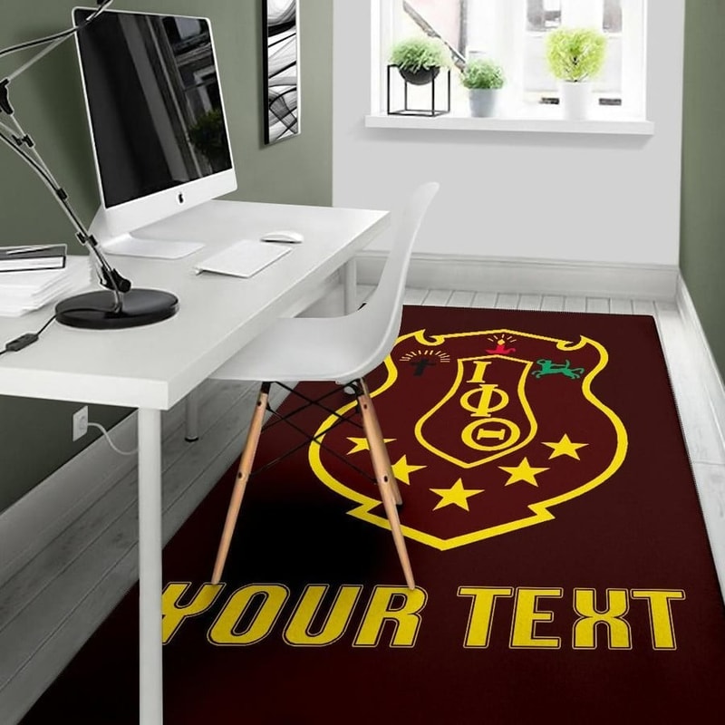 Personalised Iota Phi Theta Area Rug Classic, Africa Area Rugs For Home