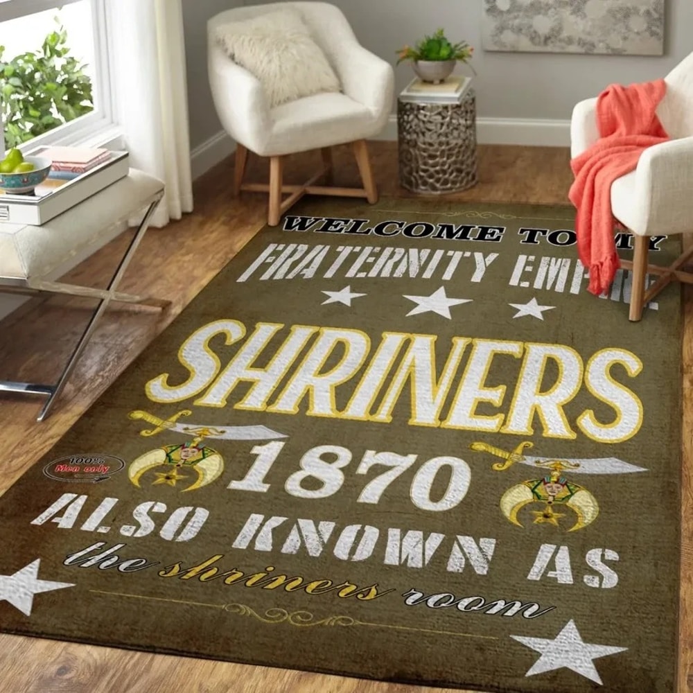 Welcome To The Shriners Room Area Rug, Africa Area Rugs For Home