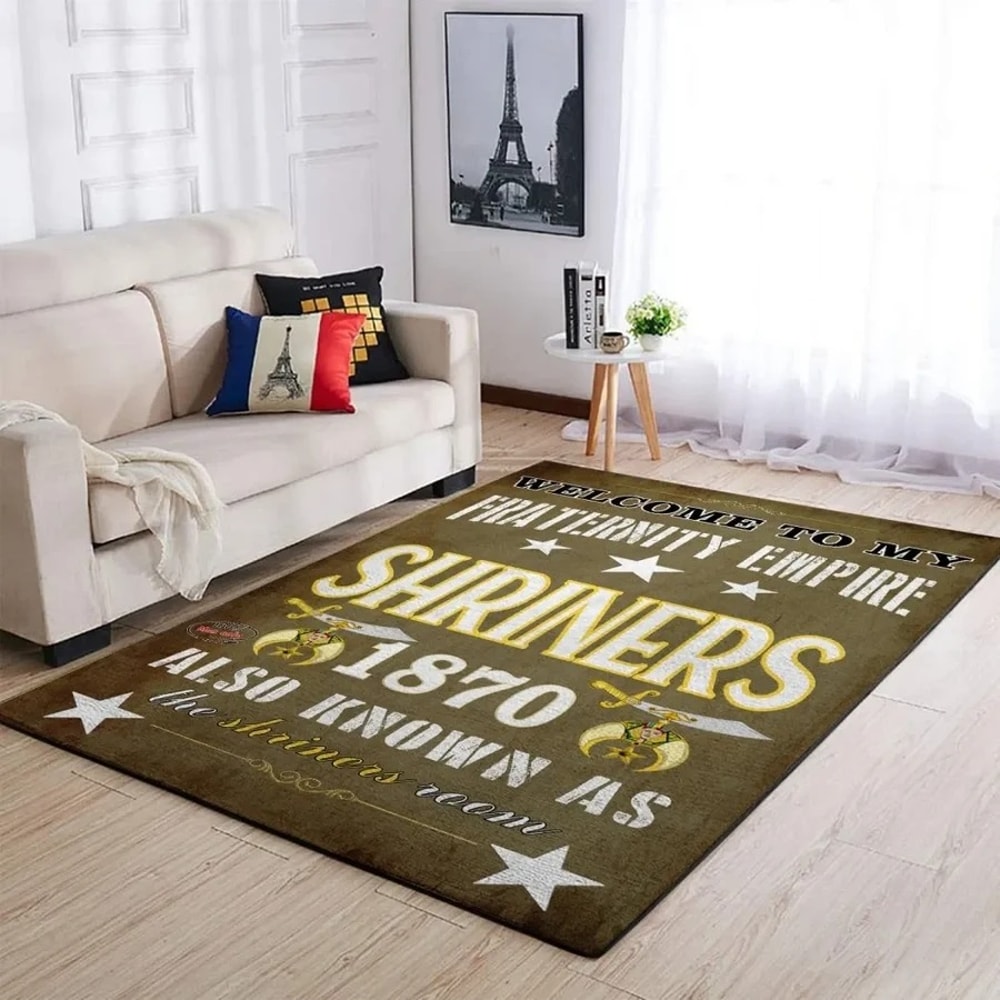 Welcome To The Shriners Room Area Rug, Africa Area Rugs For Home