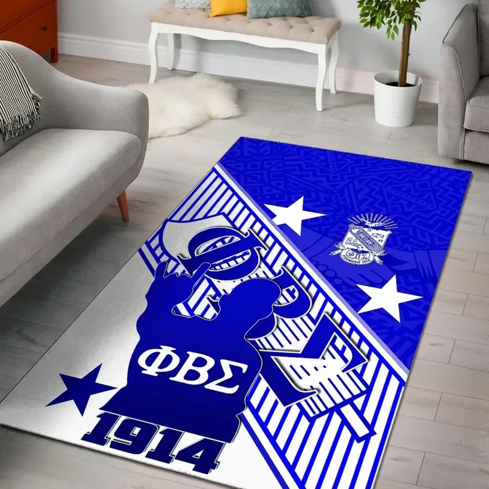 Phi Beta Sigma Crest Style Area Rug, Africa Area Rugs For Home