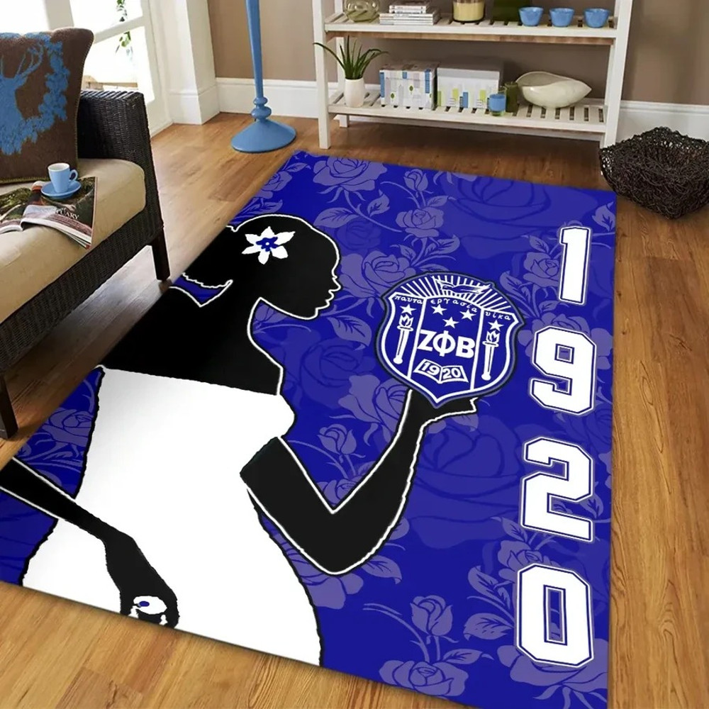 Zeta Phi Beta Girl Rug, Africa Area Rugs For Home