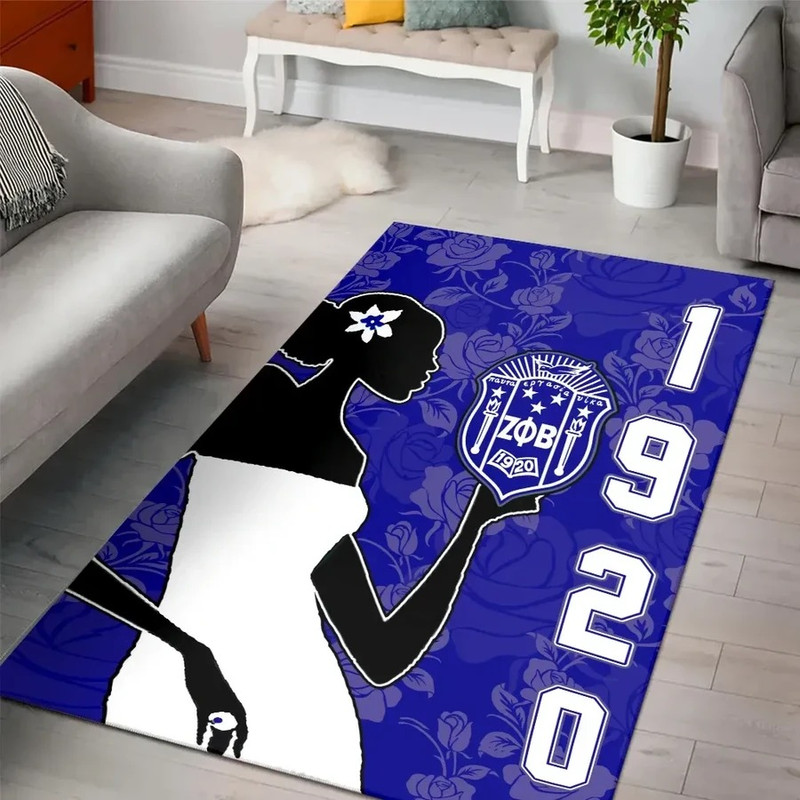 Zeta Phi Beta Girl Rug, Africa Area Rugs For Home