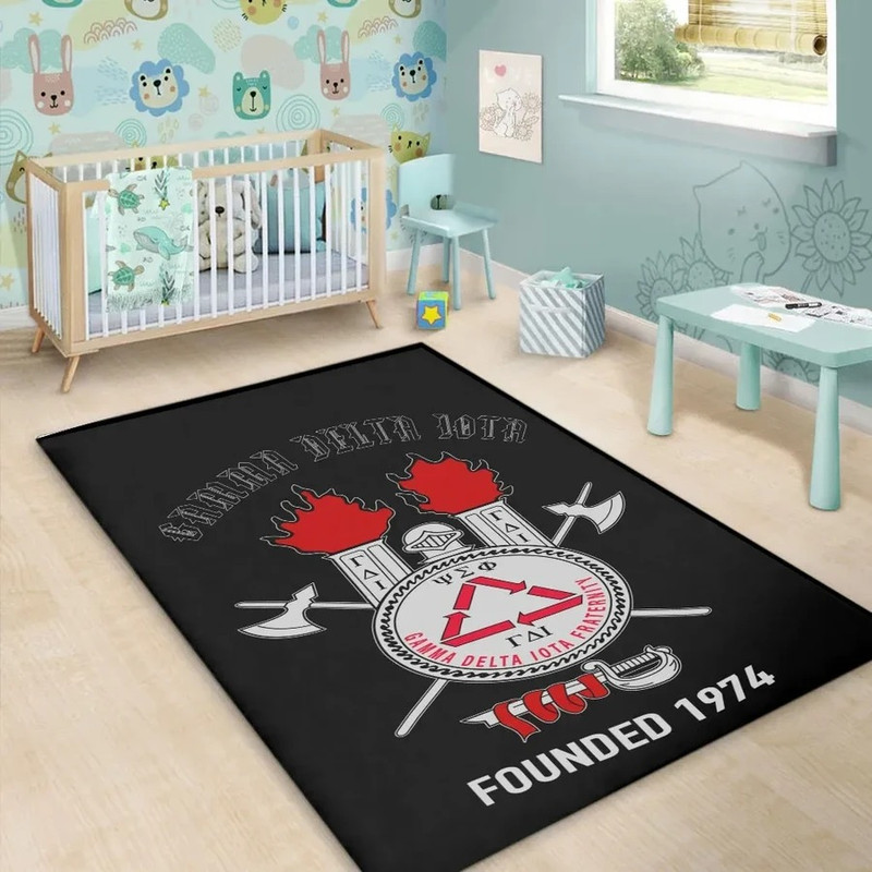 Gamma Delta Iota 1974 Area Rug, Africa Area Rugs For Home