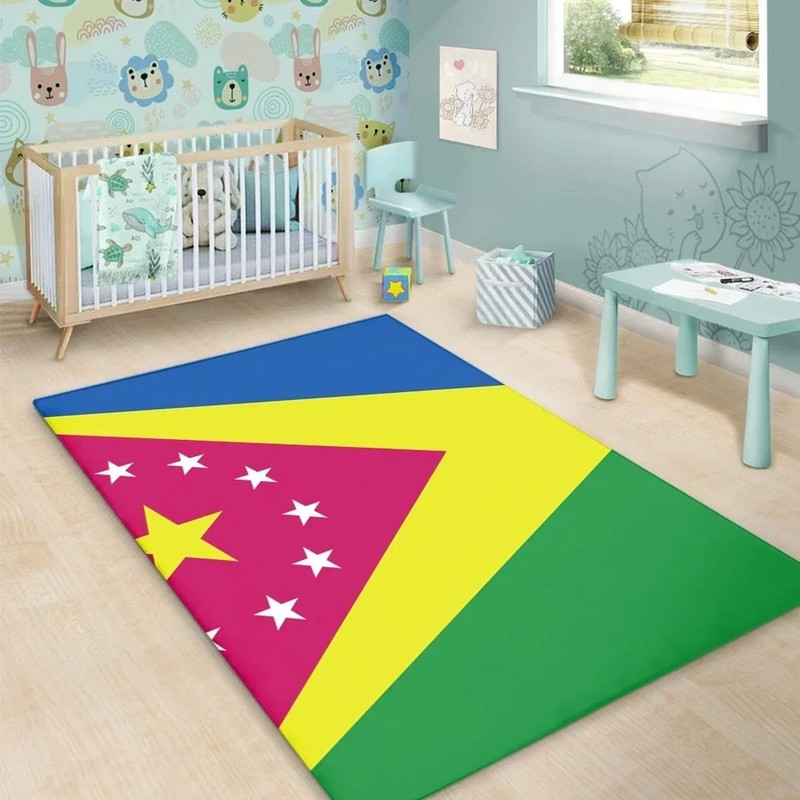 Moca Flag Area Rug, Africa Area Rugs For Home