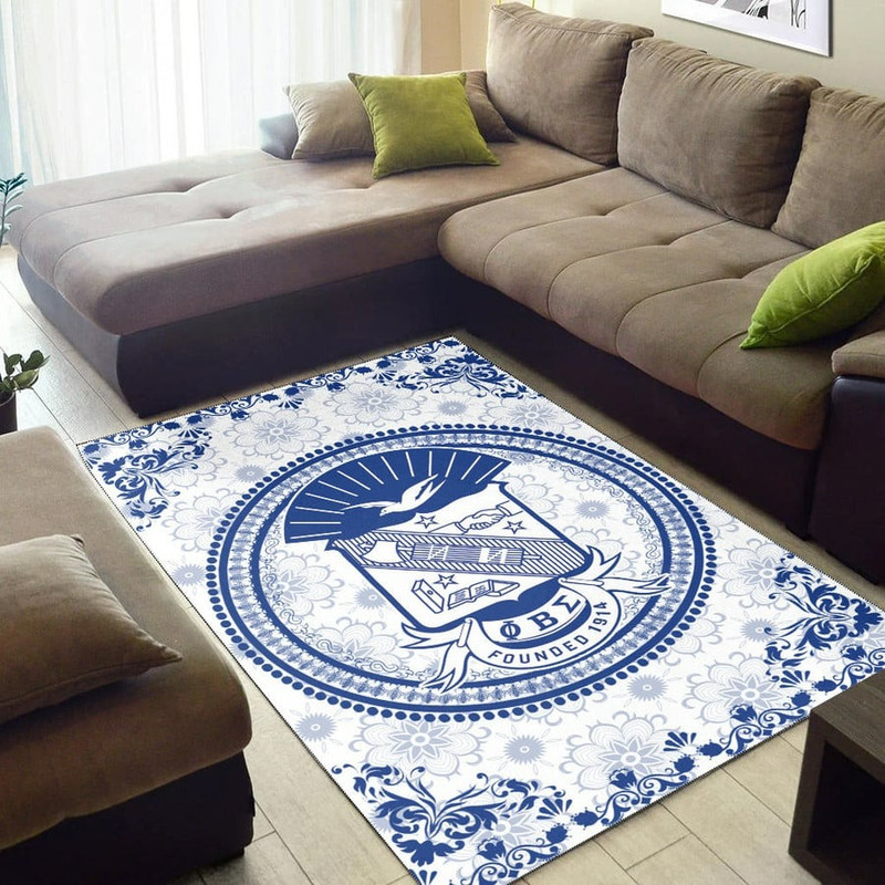 Phi Beta Sigma Floral Patern Area Rug, Africa Area Rugs For Home