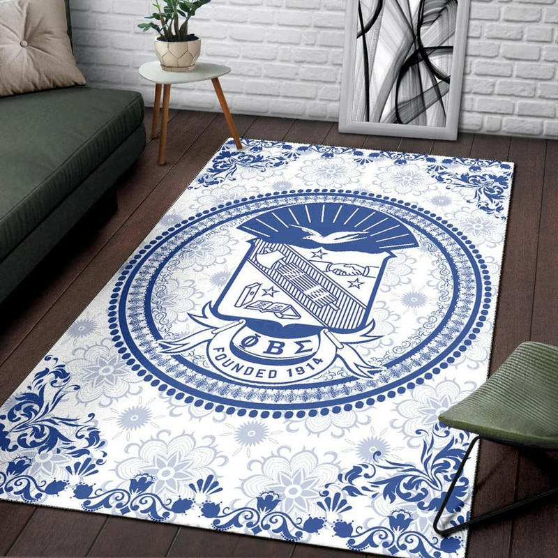 Phi Beta Sigma Floral Patern Area Rug, Africa Area Rugs For Home