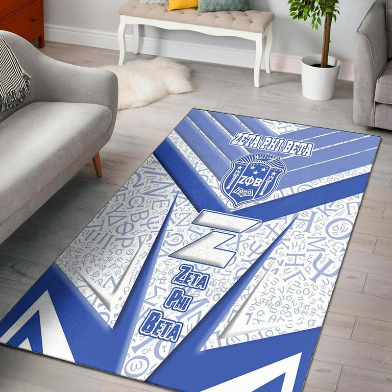 Zeta Phi Beta Sporty Style Area Rug, Africa Area Rugs For Home