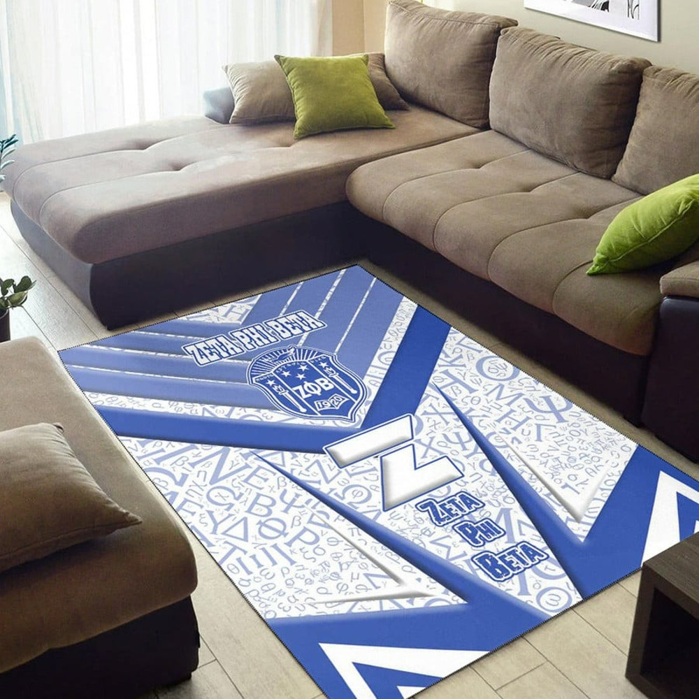 Zeta Phi Beta Sporty Style Area Rug, Africa Area Rugs For Home