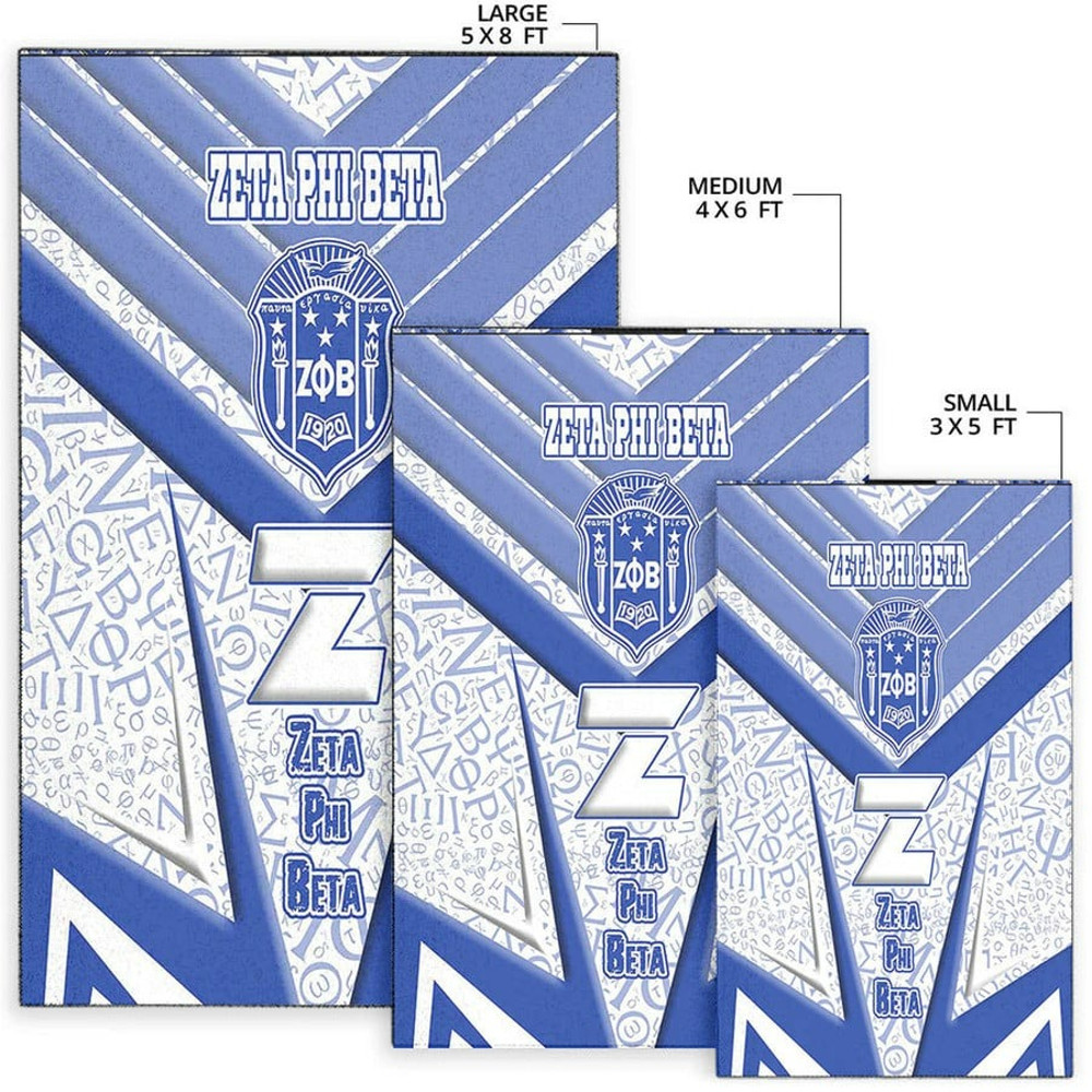 Zeta Phi Beta Sporty Style Area Rug, Africa Area Rugs For Home