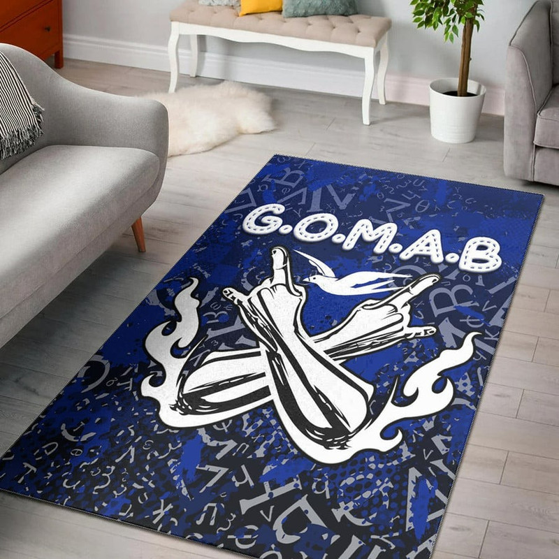 Phi Beta Sigma Sport Style Area Rug, Africa Area Rugs For Home