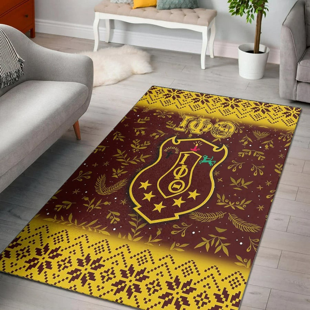 Iota Phi Theta Christmas Area Rug, Africa Area Rugs For Home