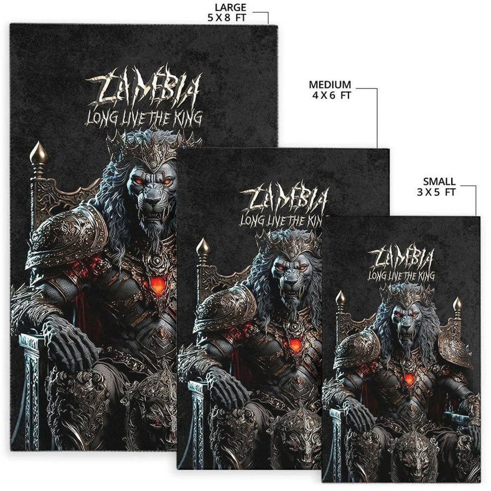 Custom Zambia Area Rug - King Lion, Africa Area Rugs For Home