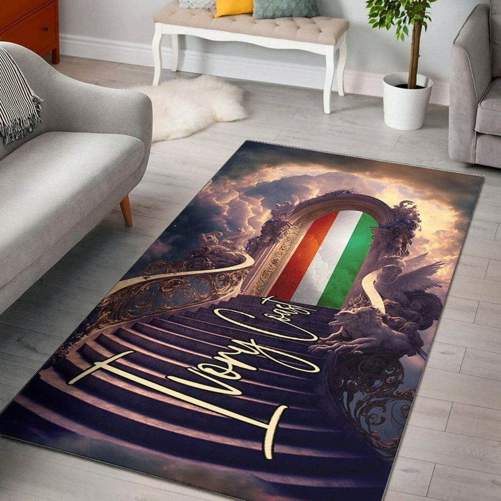 Ivory Coast Heaven Area Rug Personalized Custom, Africa Area Rugs For Home