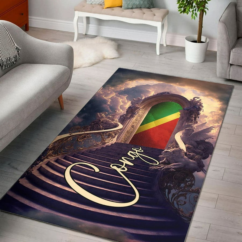 Republic Of The Congo Heaven Area Rug Personalized Custom, Africa Area Rugs For Home