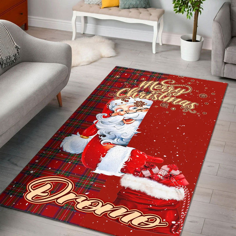 Oromo Area Rug Santa Claus Merry Christmas You can Personalize Custom Text, Africa Area Rugs For Home