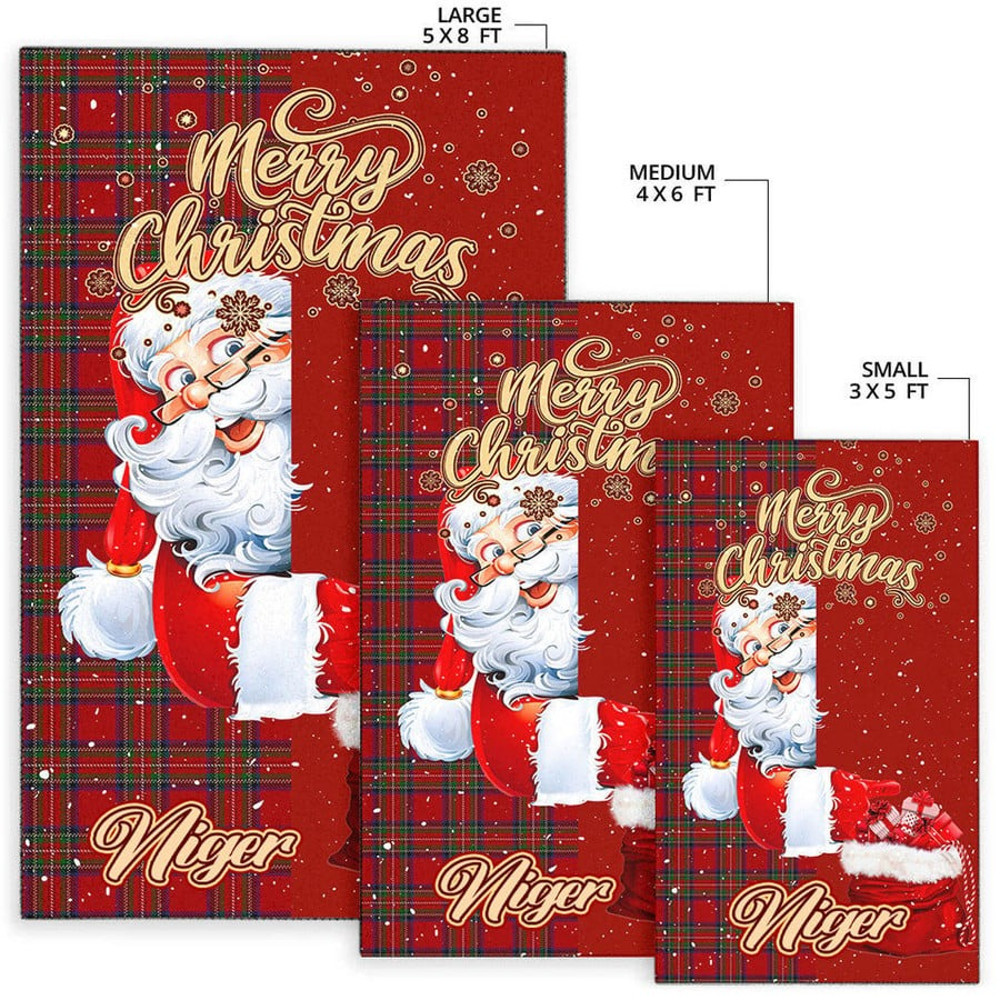 Niger Area Rug Santa Claus Merry Christmas You can Personalize Custom Text, Africa Area Rugs For Home