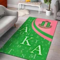 aka sorority greek letter area rug, africa area rugs for home