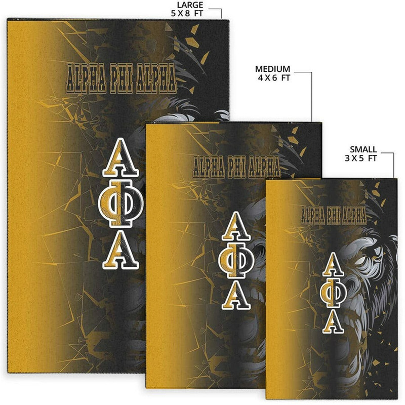 Alpha Phi Alpha Gorilla Broken Style Area Rug, Africa Area Rugs For Home